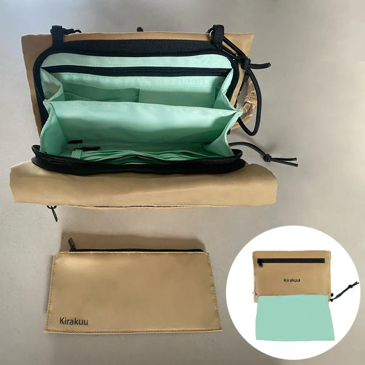 日本品牌 Kirakuu便攜旅行袋｜隱藏環保袋 |